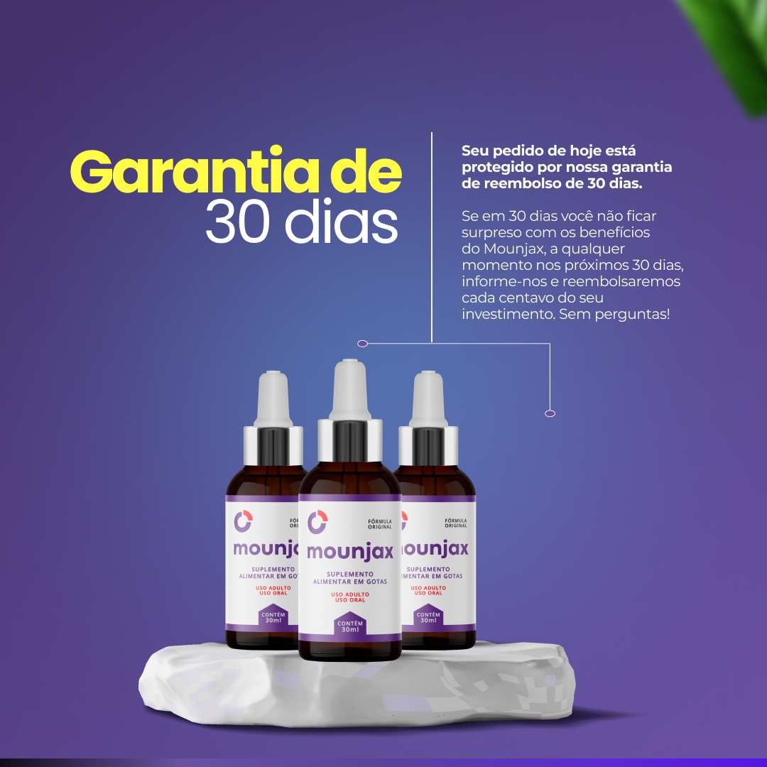 Garantia 30 dias Mounjax
