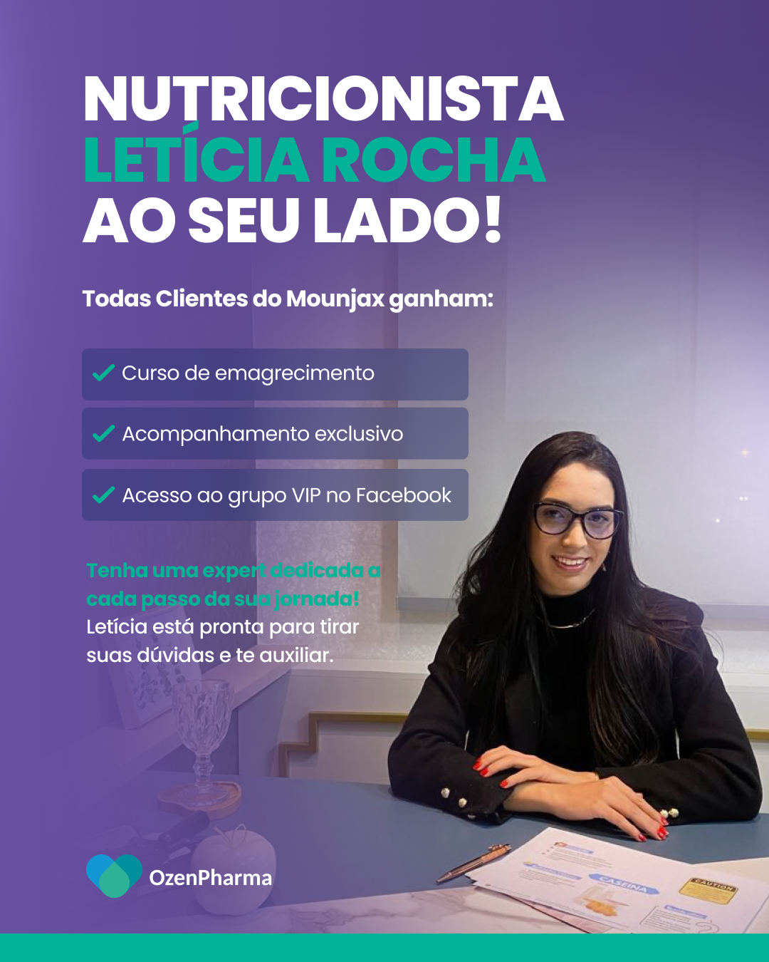 Nutricionista Letícia